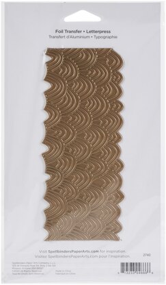 Spellbinders Glimmer Backgrounds Hot Foil Plate - Hand Drawn Wave