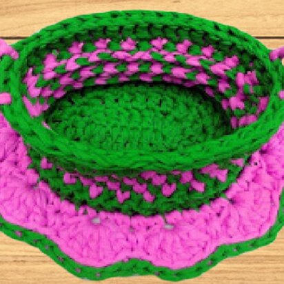 Crochet Basket & Doily Pattern