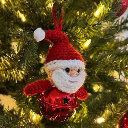 Santa Jingle Bell Ornament