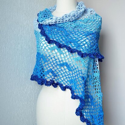 Birds in the Sky Shawl