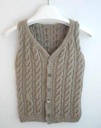 Boy's Cabled Vest