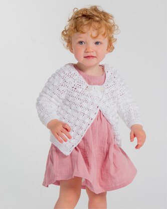 Bianca Cardigan - Crochet Pattern For Babies in MillaMia Naturally Baby Soft by MillaMia