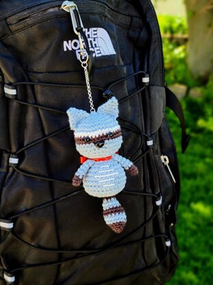 Raccoon Backpack / Keychain Charm