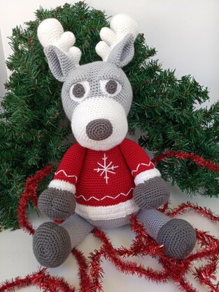 Crochet Reindeer Pattern Blitzen