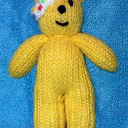 Pudsey Bear/Teddy Finger Puppet - knitting pattern