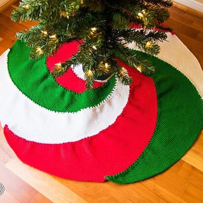 Spiral Christmas Tree Skirt