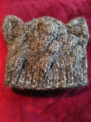 Silver Tabby Cat Hat