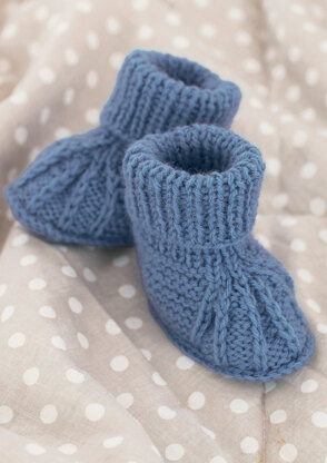 Shoes and Bootees in Sirdar Snuggly 4 ply 50g - 1487 - Downloadable PDF