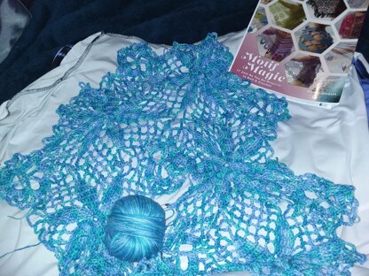 Nerina shawl in Bamboo Pop