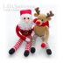 4 x Christmas ToysCrochet Pattern (Santa, Reindeer, Snowman, Elf)