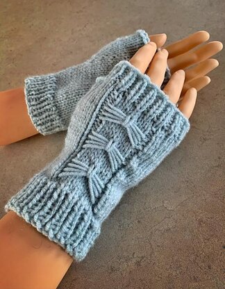 Arm Warmers or Mitts with BOWS