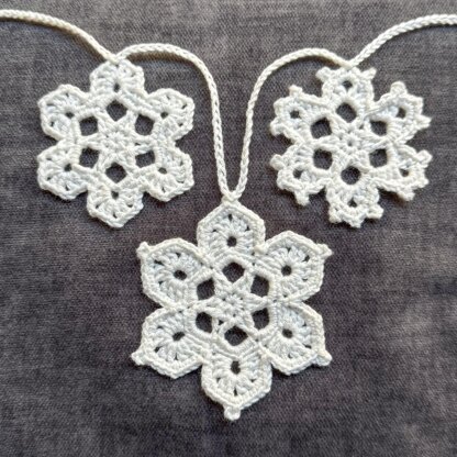 Snowflake Ornament Trio