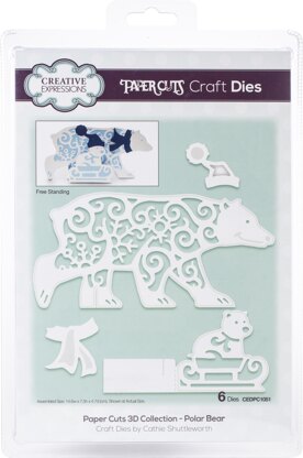 Creative Expressions Creative Expression Paper Cuts 3D Craft Dies - Polar Bear