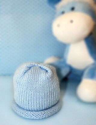 Knit Preemie Hat in Bernat Softee Baby Solids - Downloadable PDF