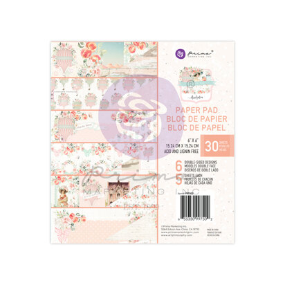 Prima Marketing Peach Tea Collection 6x6 Paper Pad
