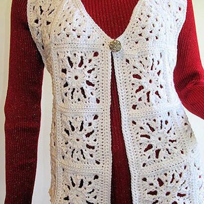 Snowflake Motif Vest