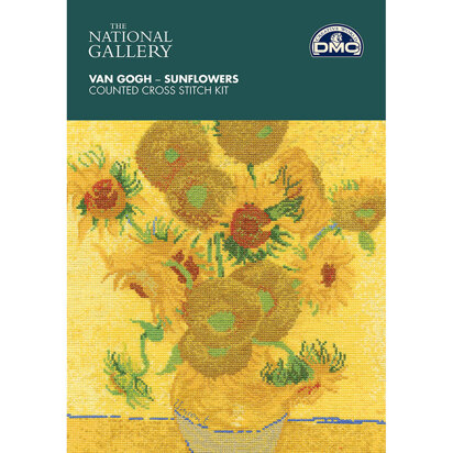 DMC The National Gallery - Van Gogh - Sunflowers - 25cm x 32cm