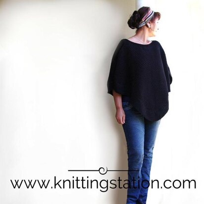 Indie Poncho - knitting pattern