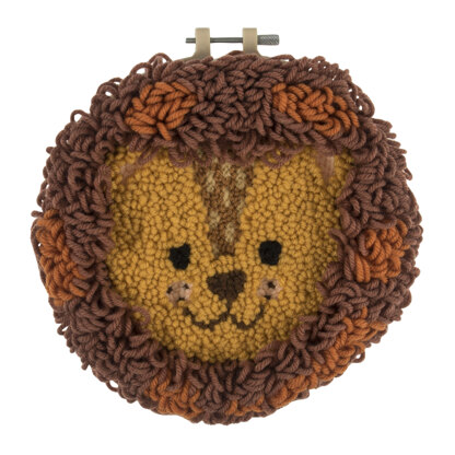 Trimits Lion Hoop Punch Needle Kit - 8in