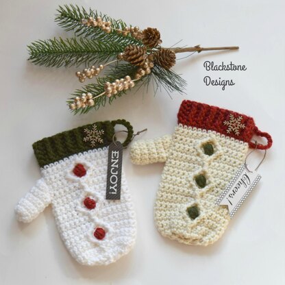 Diamond Cable Gift Mitten