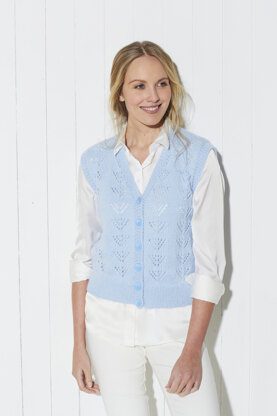 Ladies Cardigan and Waistcoat in King Cole Paradise Beaches DK - 5724 - Leaflet