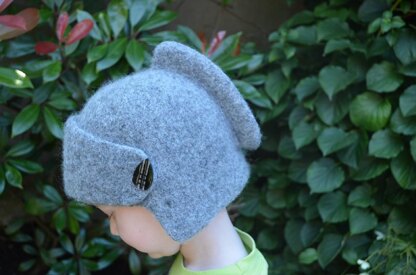 Felted knight helmet