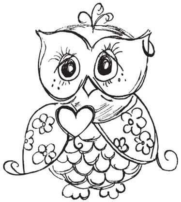 Kaisercraft Mini Clear Stamps 2.25"X3" - Owl