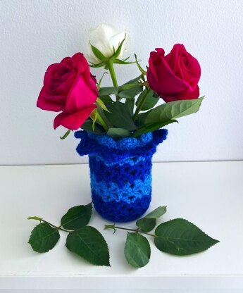 Flower top jar cozy II by HueLaVive