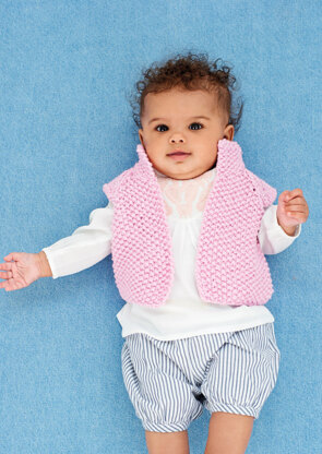 Waistcoat and shoes in Rico Baby Cotton Soft DK - 400 - Downloadable PDF