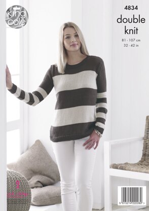 Sweaters in King Cole DK - 4834 - Downloadable PDF