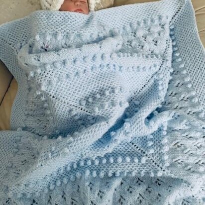 *One For The Boys* baby blanket knitting pattern