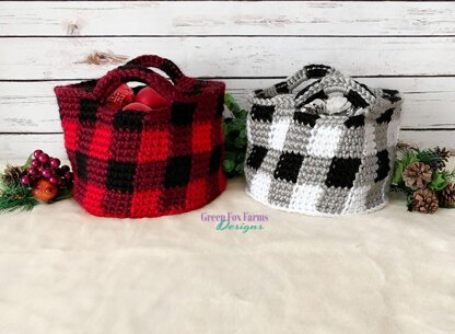 Buffalo Plaid Basket