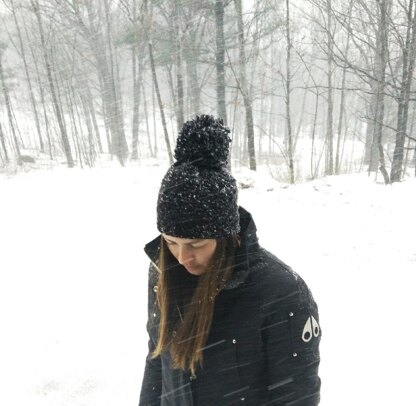 Midnight Howl PomPom Hat