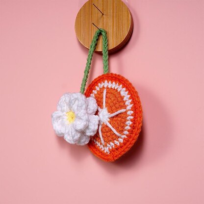 Orange Daisy Car Hanging