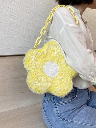 Flower crochet shoulder/hand bag #CCFB-01