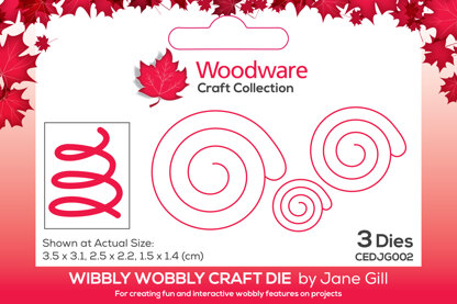Woodware Wibbly Wobbly Craft Die