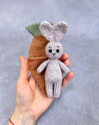 Bunny In A Carrot Bed