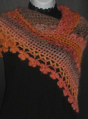 Vibrant Orange Shawl