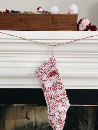 Peppermint Christmas Stocking