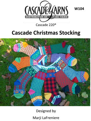 Cascade Yarns W104 Cascade Christmas Stocking (Free)