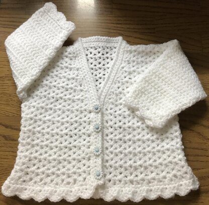 DK Crochet Pattern For Baby/Child Cardigan For Birth to 6 years (1013)