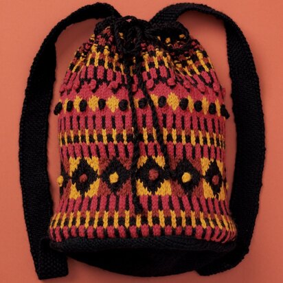 Unfelted Tribal Duffle in Patons Classic Wool Worsted