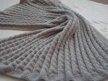 Gray Fog Baby Blanket.