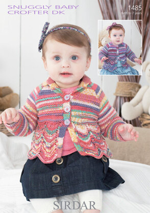 Cardigans in Sirdar Snuggly Baby Crofter DK - 1485 - Downloadable PDF