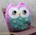 Crochet Pattern owl pillow  #321