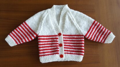 Jasper - babies 4ply raglan cardigan