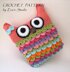 Crochet owl pillow