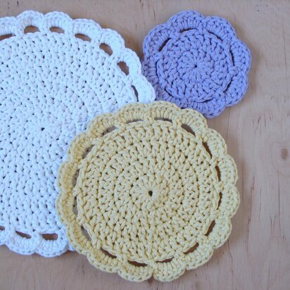 Flower Coasters