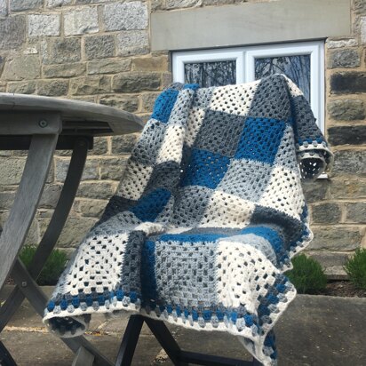 Forever Home Granny Square Contemporary Throw/Blanket