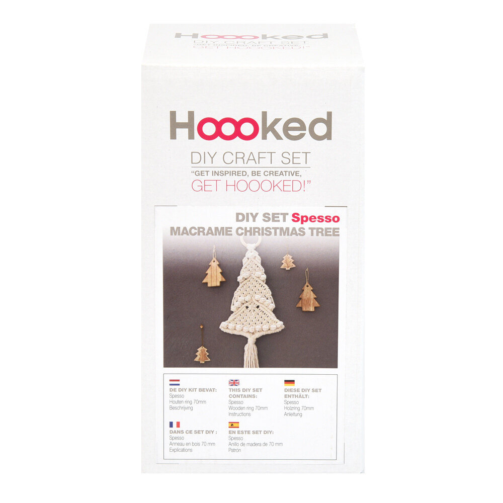 Hoooked Macrame Kit W/Spesso Yarn-Christmas Tree